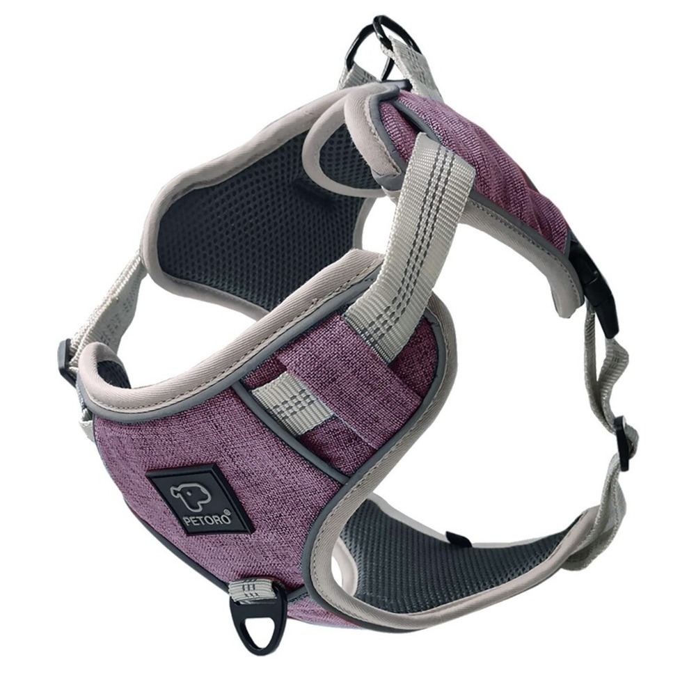 Petoro Reflective No Pull Dog Harness Sz S Pink 5mm Soft Padded Vest Adjustable